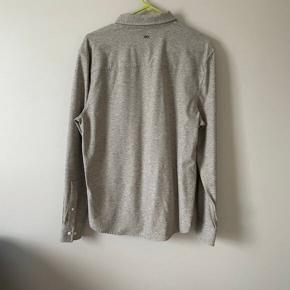 Rhone Men's WFH Shirt long sleeve Button Up in heather grey size M - Picture 8 of 14
